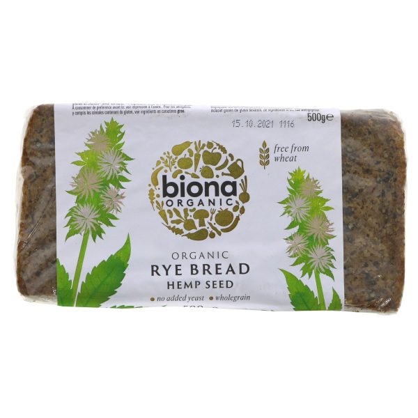 Biona | Rye Bread - Hemp Seed | 500g Cheap