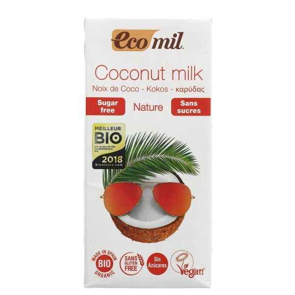 Ecomil | No Sugar Coconut Milk - 8.5% Coconut | 1l Online now