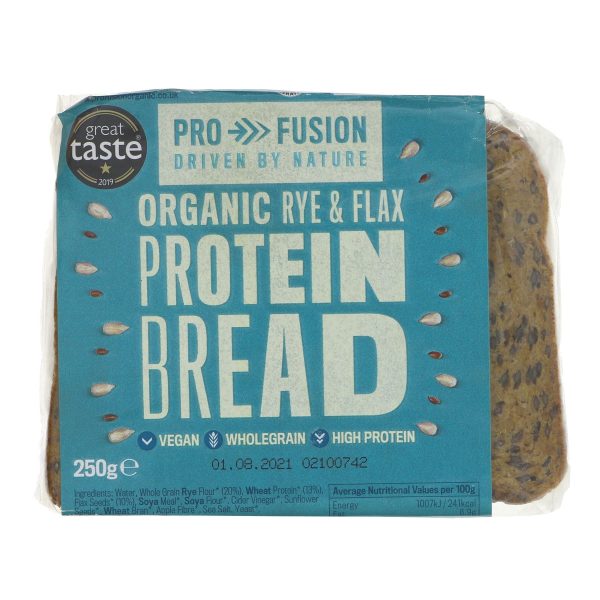 Profusion | Protein Bread - Rye   Flax | 250g Sale