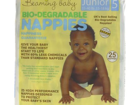 Beaming Baby | Bio Degradable Nappy - Junior - 15+ kg   Size 5 | 25 Online