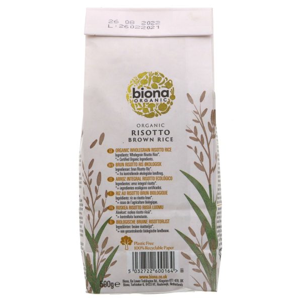 Biona | Risotto Brown Rice Organic | 500g Hot on Sale