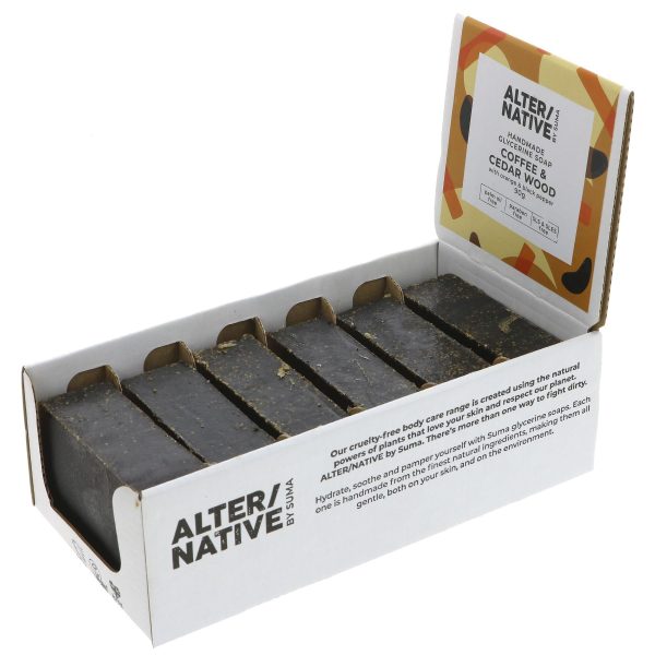 Alter Native | Glycerine Soap - Coffee & Cedar - Invigorating-with black pepper | 90g For Discount