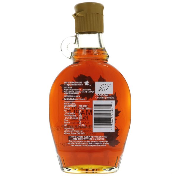 Shady Maple Farms | Maple Syrup - Organic | 250ML For Cheap