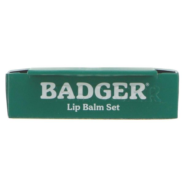 Badger Balm | Lip Balm Sticks - Green Pack - Ginger,unscent,tangerine,mint | sticks Online