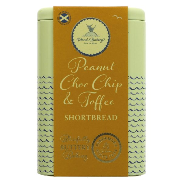 Island Bakery | Peanut Toffee Choc Shortbr Tin - Organic Shortbread Tin | 215g Supply