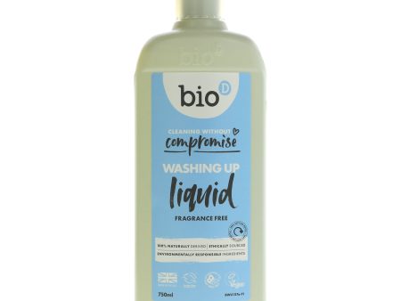 Bio D | Washing Up Liquid Fragrance Free | 750ML on Sale