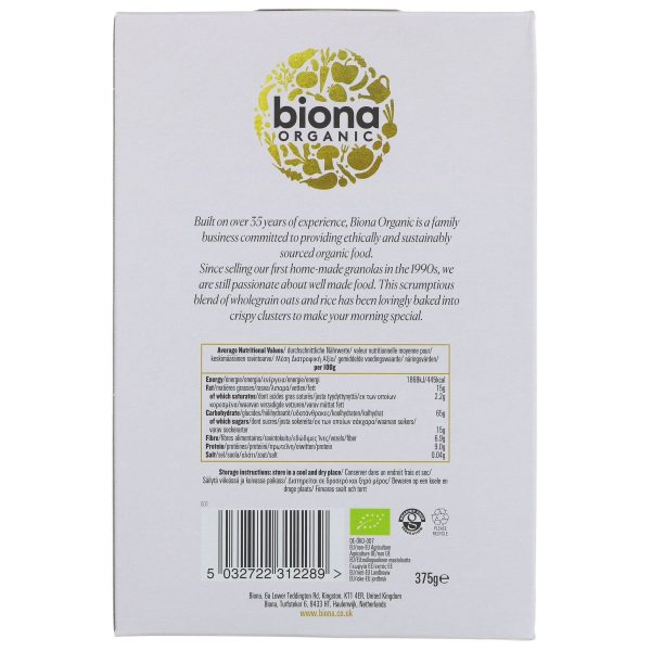 Biona | Pure Oaty Granola | 375g For Sale