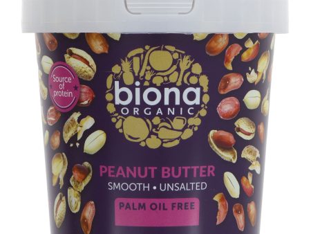 Biona | Organic Peanut Butter Smooth - Now IN 6 X 1KG | 1kg Discount