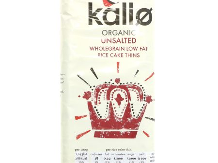 Kallo | Thin Slice No Salt - Organic | 130G Fashion