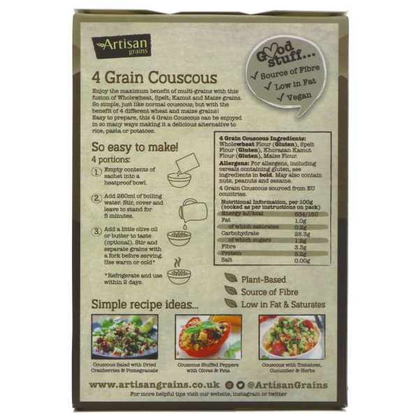 Artisan Grains | Four Grain Couscous | 200g on Sale