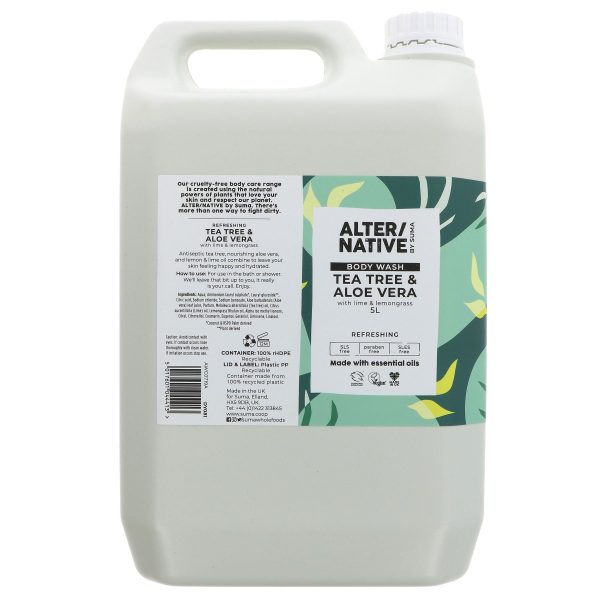 Alter Native | Body Wash - Tea Tree & Aloe - Refreshing with lemongrass | 5l on Sale