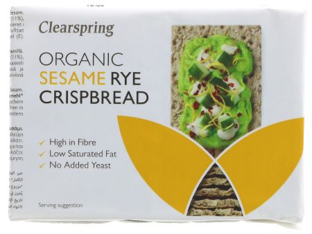 Clearspring | Rye Crispbread - Sesame | 200G For Discount