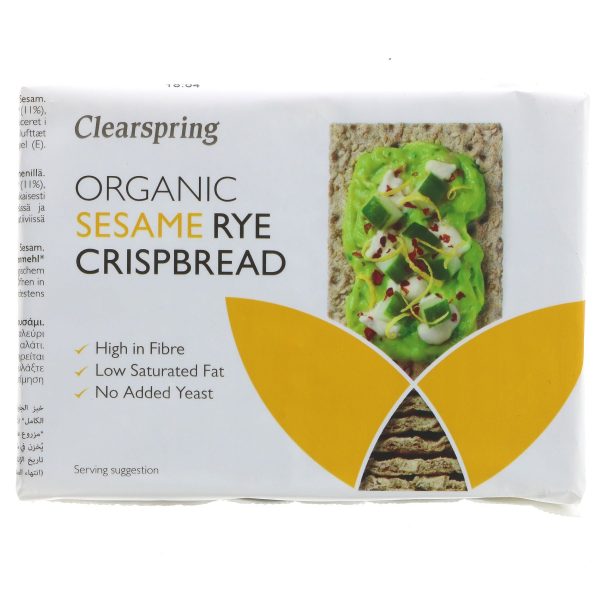 Clearspring | Rye Crispbread - Sesame | 200G For Discount