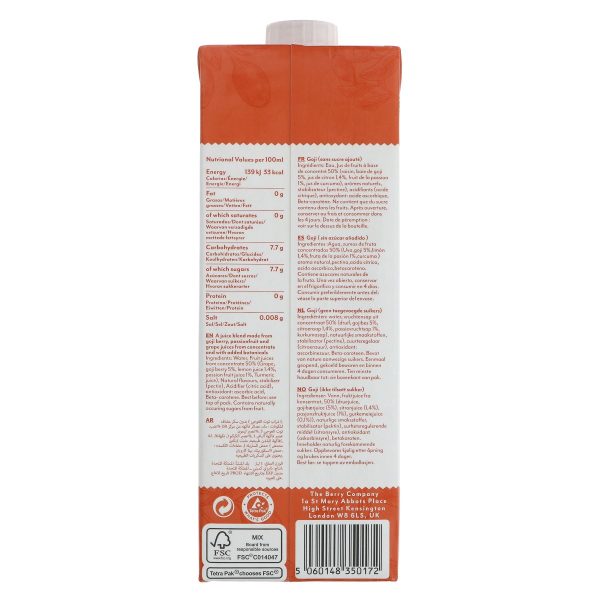 Berry Company | Goji Berry Juice | 1l For Sale