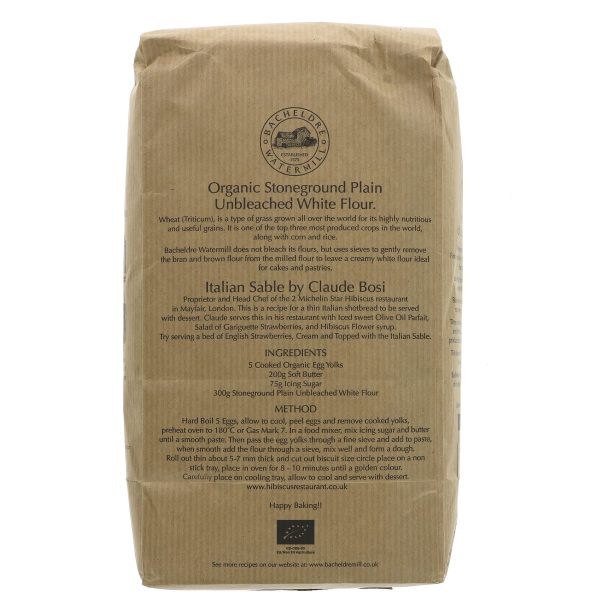 Bacheldre | Stoneground Plain White Flour | 1.5kg For Sale