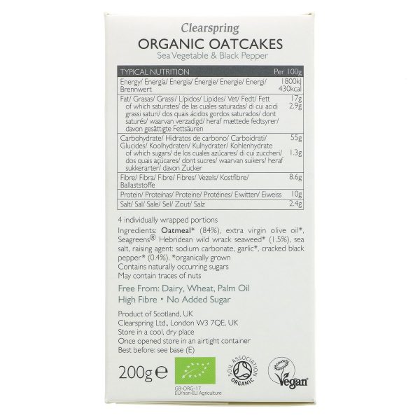 Clearspring | Oatcakes - Sea Vegetable | 200g Online Sale