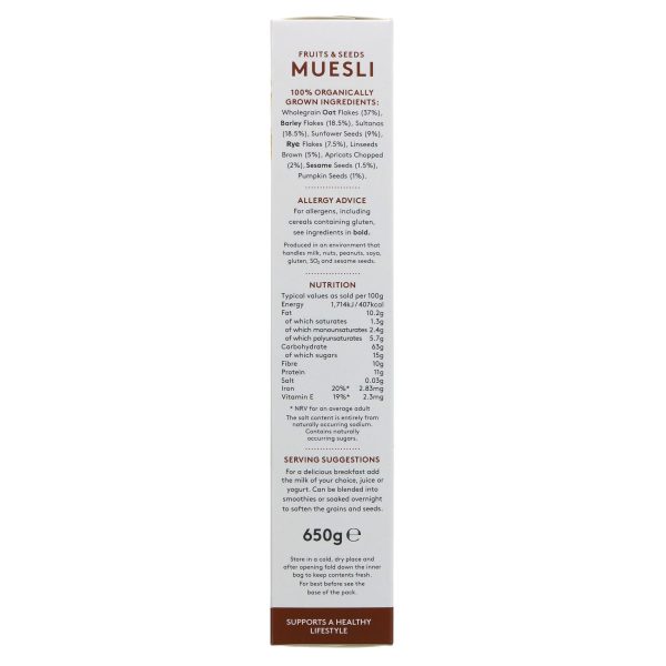 Alara | Fruits and Seeds Muesli | 650g Cheap