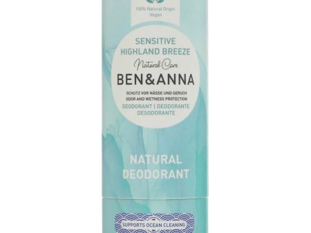 Ben & Anna | Natural Deodorant - Sensitive Highland Breeze | 40g Fashion