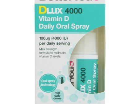 Better You | DLUX 4000 Vitamin D Spray - Daily Oral Spray | 15ml Online Hot Sale