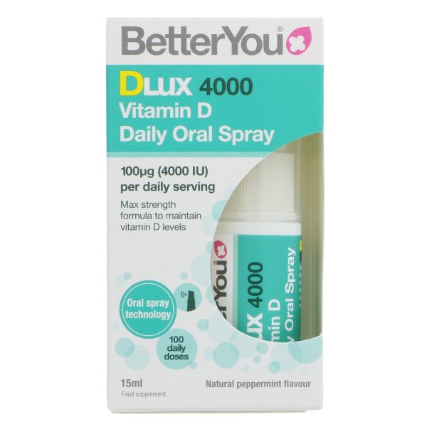 Better You | DLUX 4000 Vitamin D Spray - Daily Oral Spray | 15ml Online Hot Sale