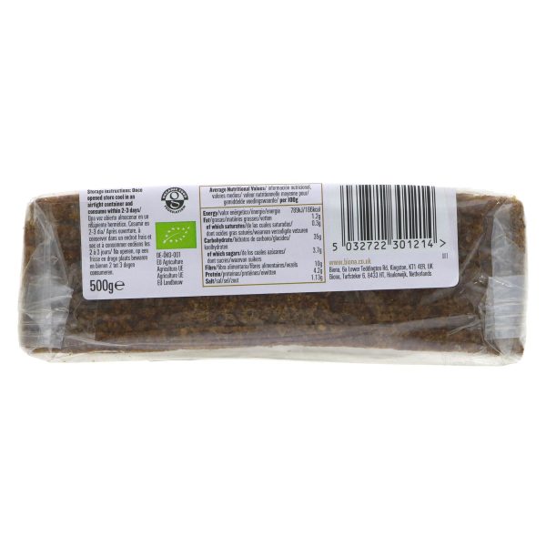 Biona | Rye Bread - Wholegrain | 500G For Cheap