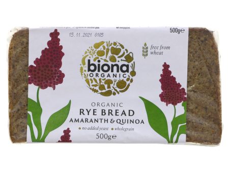 Biona | Rye Bread - Amaranth & Quinoa | 500G Online Sale