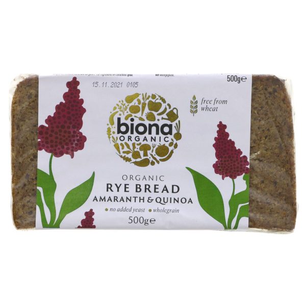 Biona | Rye Bread - Amaranth & Quinoa | 500G Online Sale