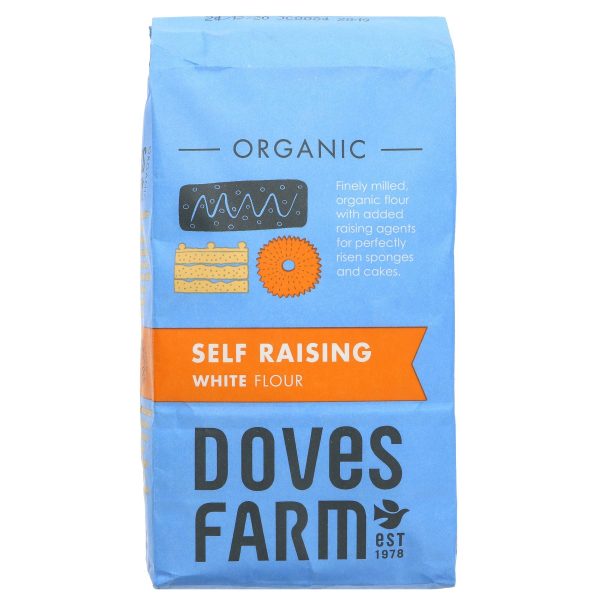 Doves Farm | White Self Raising Flour - White Bag Blue Logo | 1kg For Sale