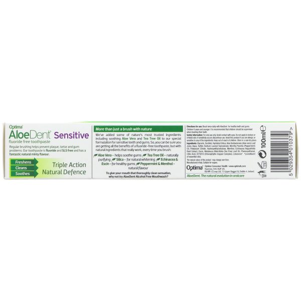 Aloe Dent | Aloe Vera Sensitive Toothpaste - with Echinacea | 100ml Discount