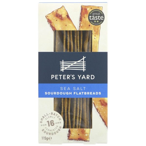 Peter s Yard | Sourdough Flatbreads Sea Salt | 115g Online now