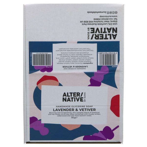 Alter Native | Glycerine Soap - Lavender & Vetiver - Round soap bar | 90g Online Hot Sale