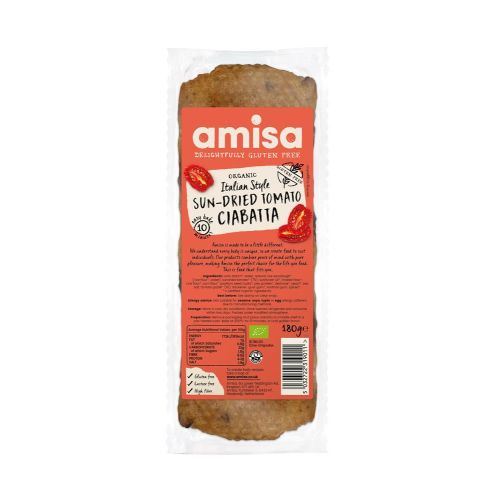 Amisa | Sundried Tomato Ciabatta | 180g on Sale