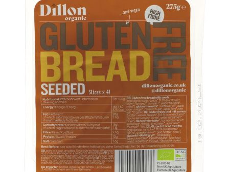 Dillon Organic | Sliced Gluten Free Seeded Brea | 275g Online now