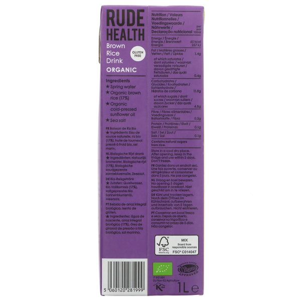 Rude Health | Brown Rice Drink - Organic | 1l Cheap