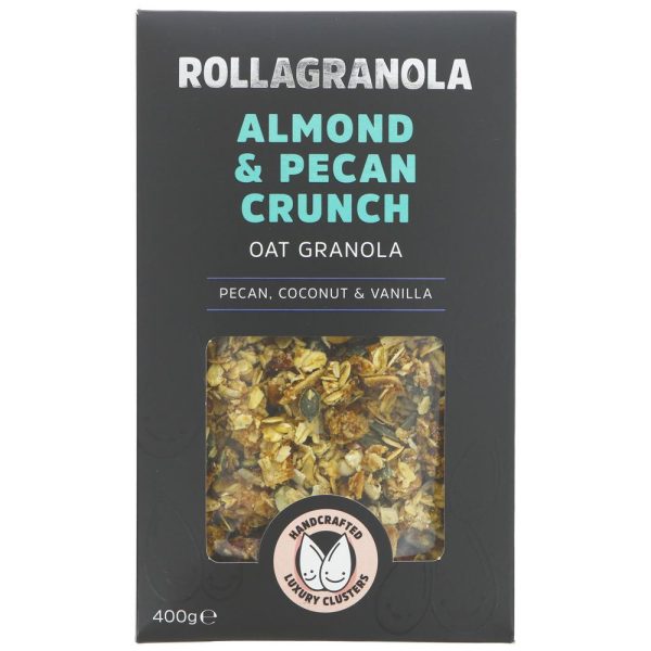 Rollagranola | Almond Pecan Crunch Granola | 400g For Sale