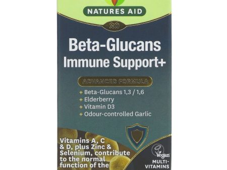 Natures Aid | Beta-Glucans Immune Support + | 30 tablets Hot on Sale