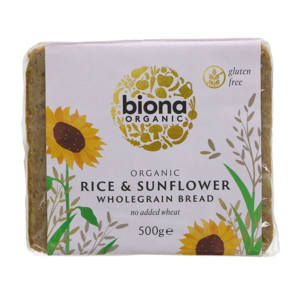 Biona | Rice Bread with Sunflower Seed - Organic and Gluten Free | 500g Sale