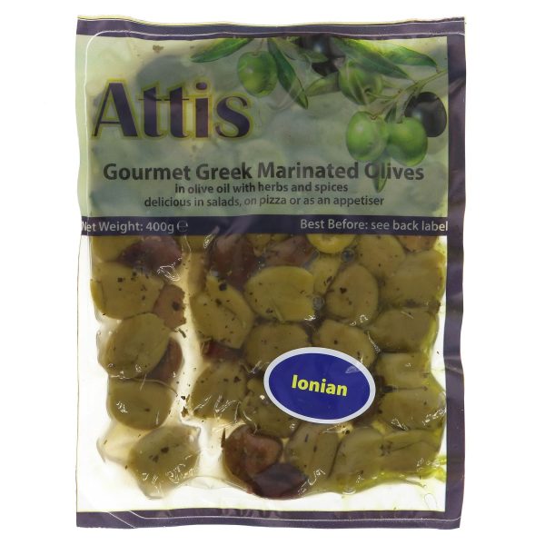 Attis Gourmet | Ionian-pitted Green & Kalamata | 400G Supply