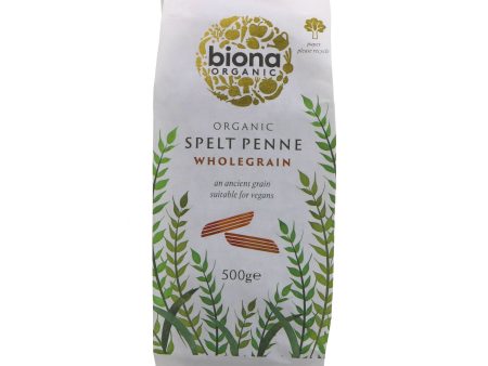 Biona | Penne Wholemeal Spelt - Traditionally Rolled | 500g Online Hot Sale