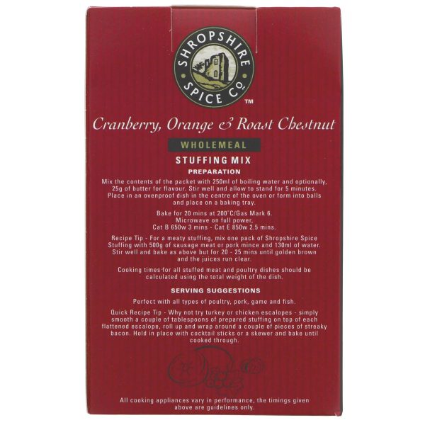 Shropshire Spice | Cranb oran chestnut Stuffing | 150g Hot on Sale