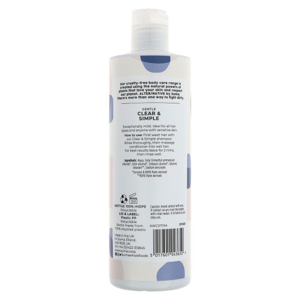 Alter Native | Conditioner - Clear & Simple - Sensitive For all hair types | 400ml For Sale