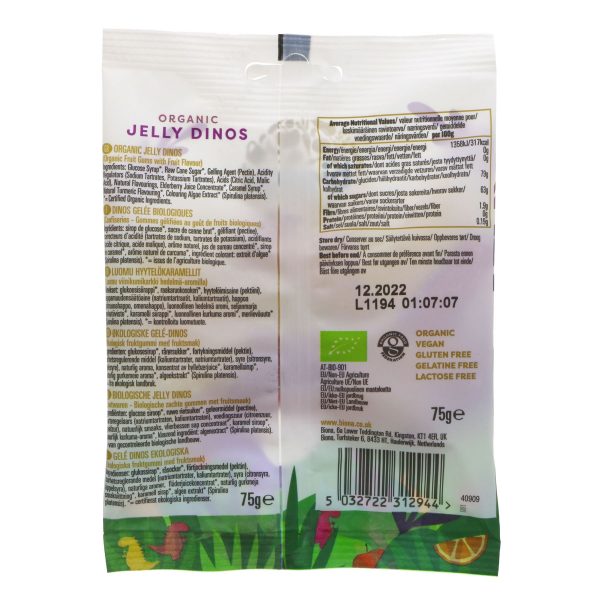 Biona | Jelly Dino Sweets - Organic | 75G Sale