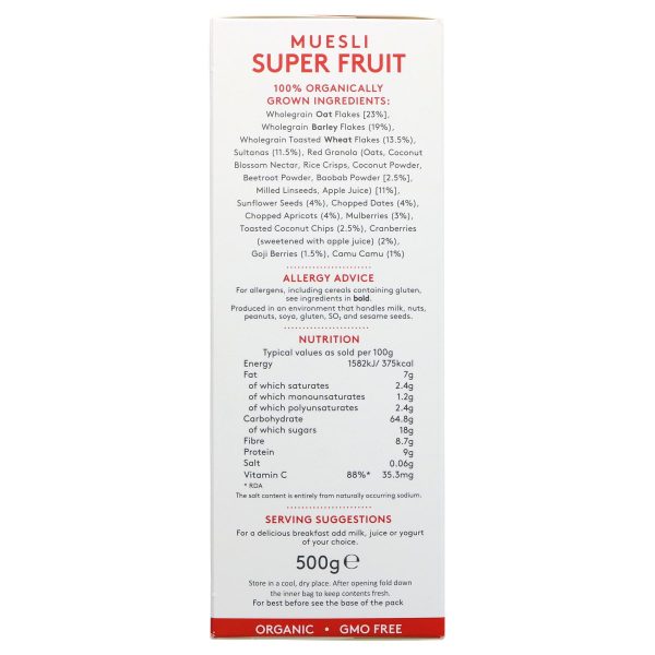 Alara | Muesli Super Fruits | 500g For Sale