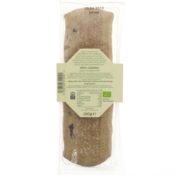 Amisa | Olive Ciabatta | 180G For Cheap