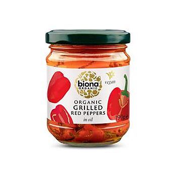 Biona | Grilled Peppers in Olive Oil | 190g on Sale