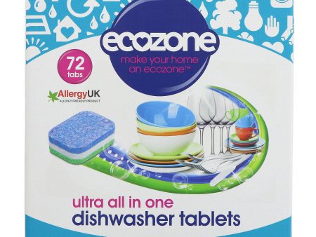 Ecozone | Dishwasher Tablets All In One | 72 TABS Online now