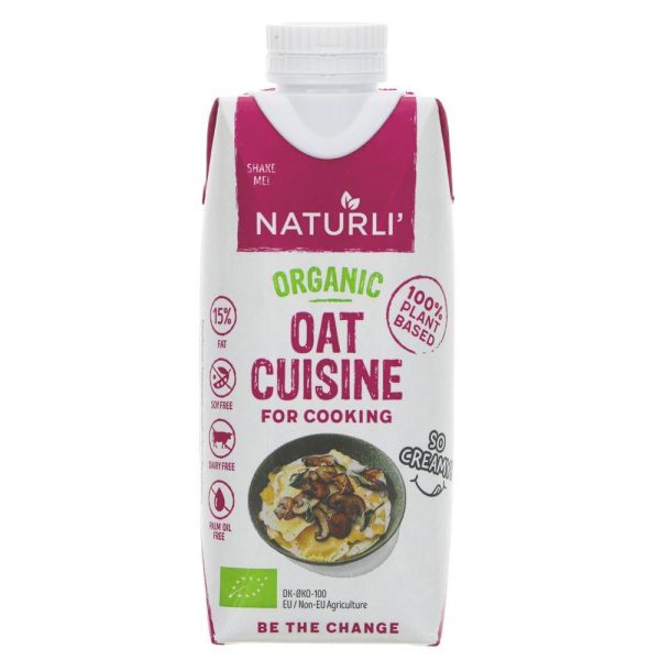 Naturli  | Organic Oat Cuisine - For sauces, soups, cooking | 330ml on Sale