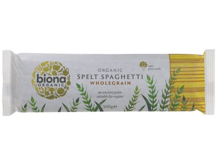 Biona | Whole Spelt Spaghetti -organic | 500G Hot on Sale