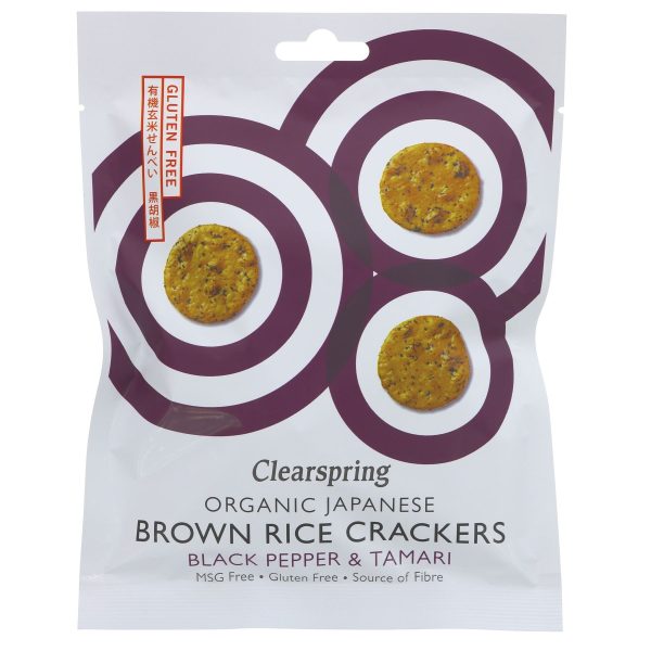 Clearspring | Brown Rice Crackers | 40g Discount