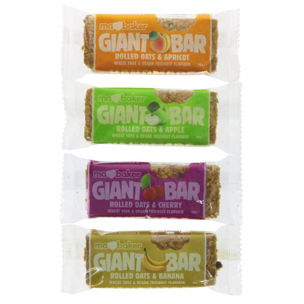 Ma Baker | Giant Fruit Bar - Wheat Free - Apple, apricot, banana, cherry | 90g For Sale